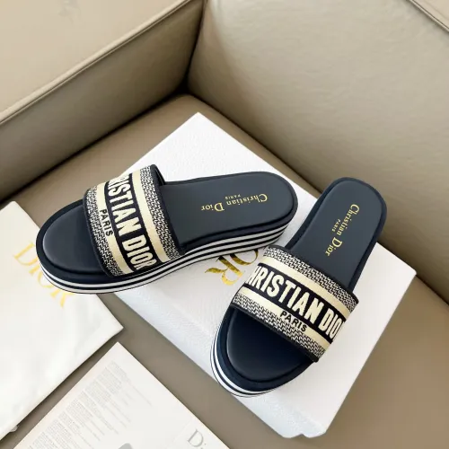 Replica Christian Dior Slippers For Women #1431901 $85.00 USD for Wholesale