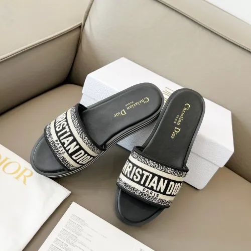 Replica Christian Dior Slippers For Women #1431902 $85.00 USD for Wholesale