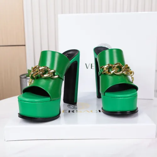 Replica Versace Slippers For Women #1431921 $118.00 USD for Wholesale