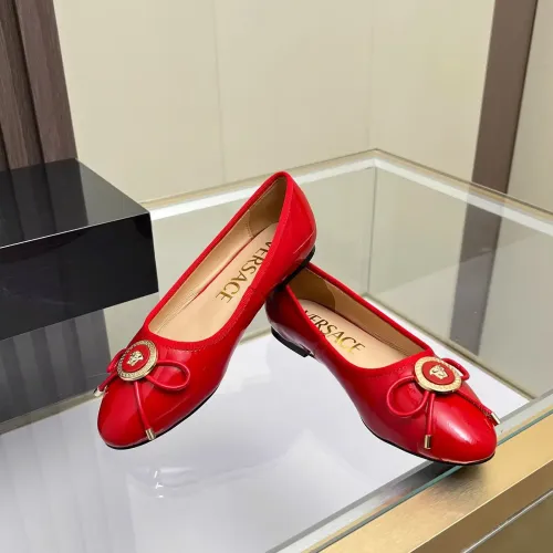 Replica Versace Flat Shoes For Women #1432020 $82.00 USD for Wholesale