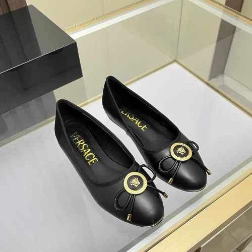 Replica Versace Flat Shoes For Women #1432021 $82.00 USD for Wholesale