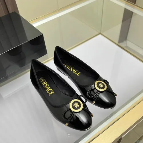 Replica Versace Flat Shoes For Women #1432022 $82.00 USD for Wholesale