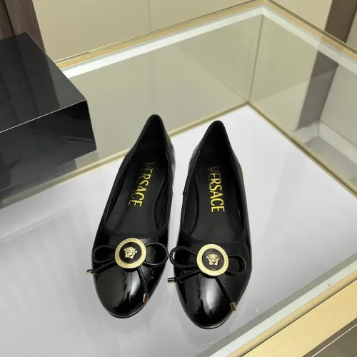 Replica Versace Flat Shoes For Women #1432022 $82.00 USD for Wholesale