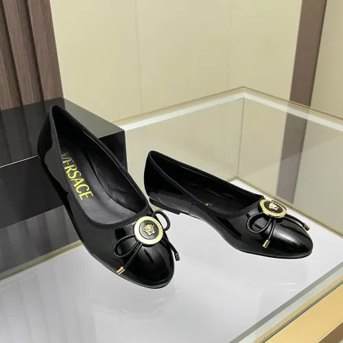Replica Versace Flat Shoes For Women #1432022 $82.00 USD for Wholesale