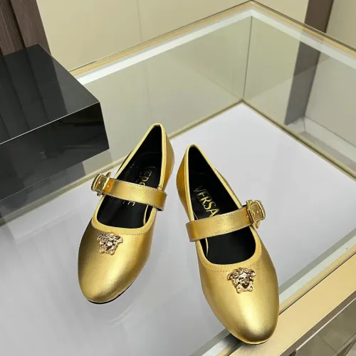 Replica Versace Flat Shoes For Women #1432024 $82.00 USD for Wholesale