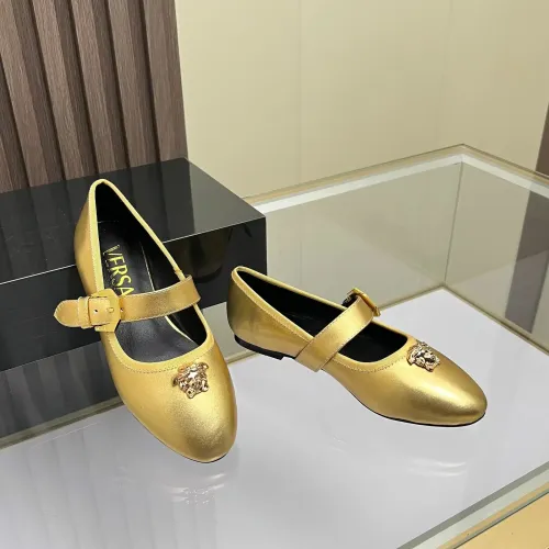 Replica Versace Flat Shoes For Women #1432024 $82.00 USD for Wholesale