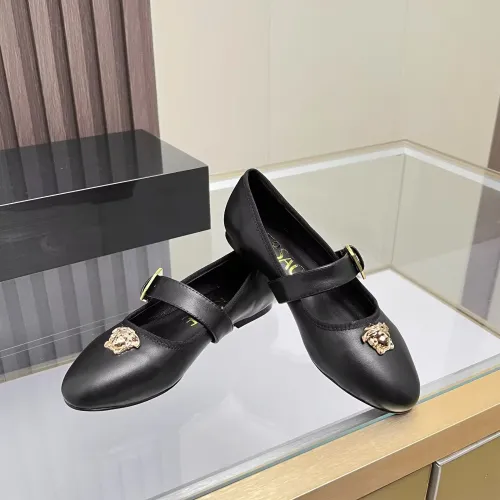 Replica Versace Flat Shoes For Women #1432025 $82.00 USD for Wholesale