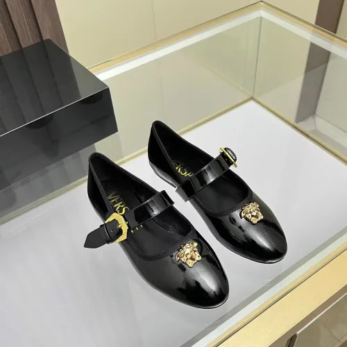 Replica Versace Flat Shoes For Women #1432026 $82.00 USD for Wholesale
