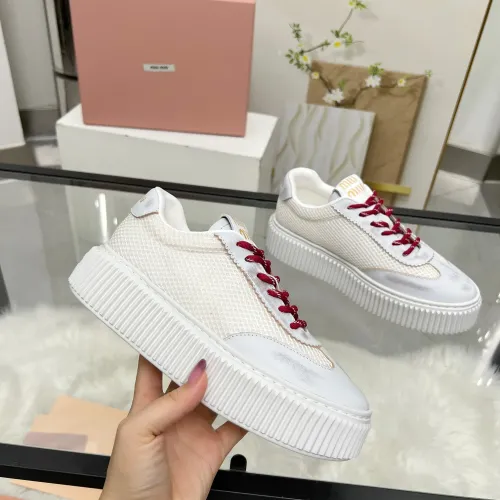 Replica MIU MIU Casual Shoes For Women #1432121 $88.00 USD for Wholesale