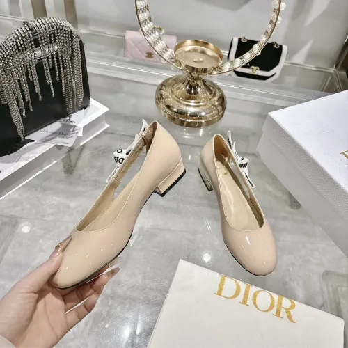 Replica Christian Dior Flat Shoes For Women #1432122 $92.00 USD for Wholesale