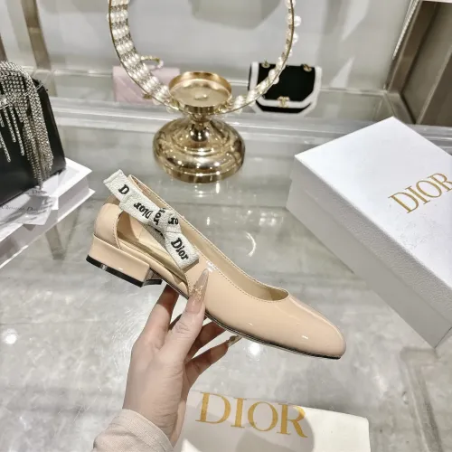 Replica Christian Dior Flat Shoes For Women #1432122 $92.00 USD for Wholesale