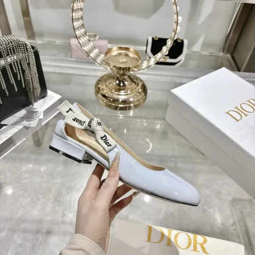 Replica Christian Dior Flat Shoes For Women #1432123 $92.00 USD for Wholesale