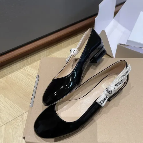 Replica Christian Dior Flat Shoes For Women #1432124 $92.00 USD for Wholesale
