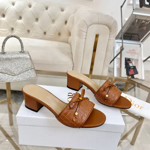 Replica Christian Dior Slippers For Women #1432140 $92.00 USD for Wholesale