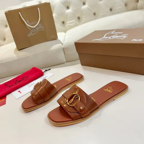 Cheap Christian Louboutin CL Slippers For Women #1432223, $$96.00 USD On Christian Louboutin CL Slippers