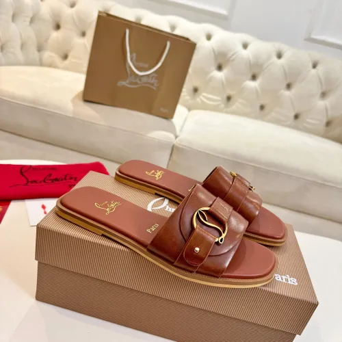 Replica Christian Louboutin CL Slippers For Women #1432223 $96.00 USD for Wholesale