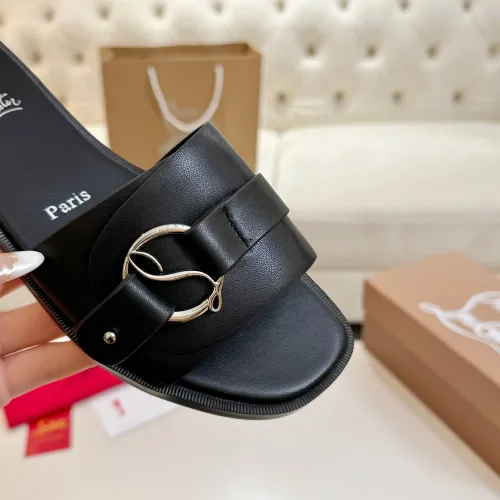 Replica Christian Louboutin CL Slippers For Women #1432224 $96.00 USD for Wholesale