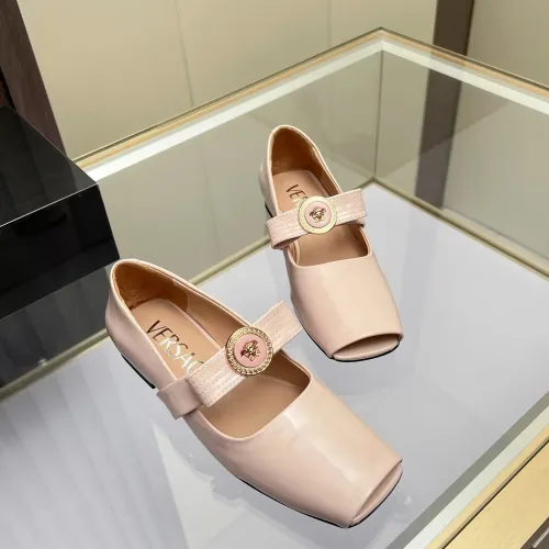 Replica Versace Flat Shoes For Women #1432229 $82.00 USD for Wholesale