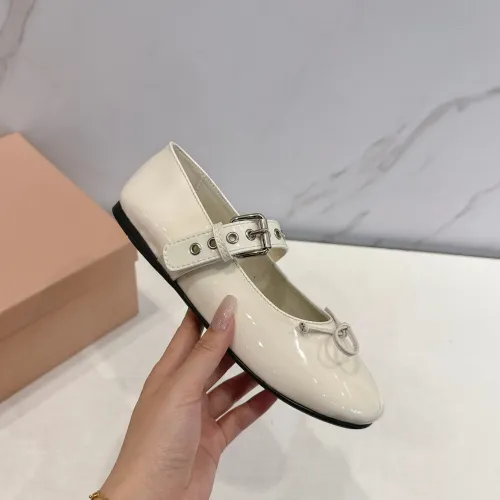 Replica MIU MIU Flat Shoes For Women #1432289 $96.00 USD for Wholesale