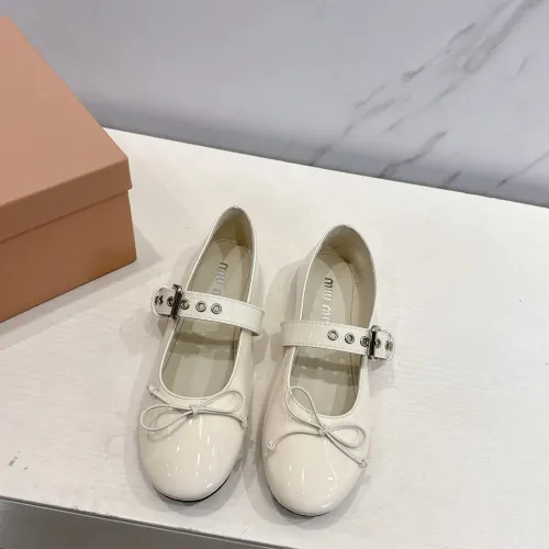 Replica MIU MIU Flat Shoes For Women #1432289 $96.00 USD for Wholesale