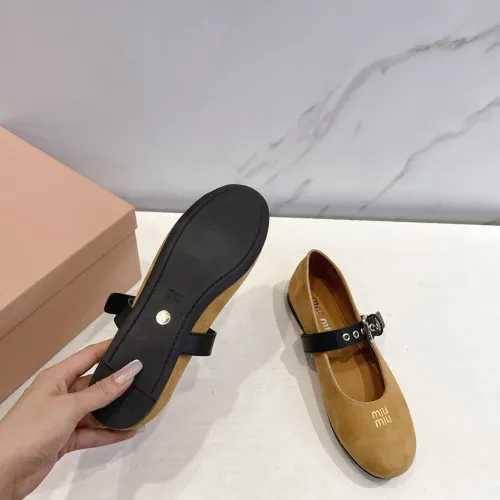 Replica MIU MIU Flat Shoes For Women #1432291 $96.00 USD for Wholesale