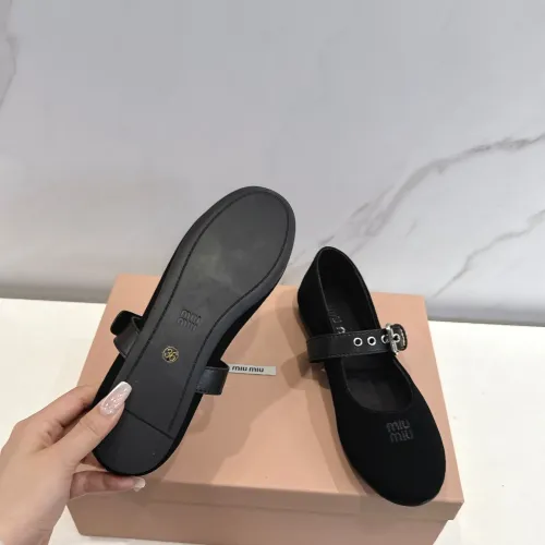 Replica MIU MIU Flat Shoes For Women #1432292 $96.00 USD for Wholesale