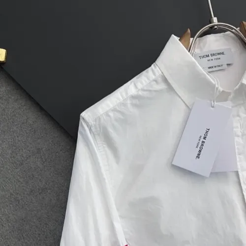 Replica Thom Browne TB Shirts Long Sleeved For Men #1432686 $64.00 USD for Wholesale