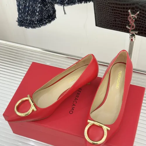 Replica Salvatore Ferragamo High-Heeled Shoes For Women #1432733 $108.00 USD for Wholesale
