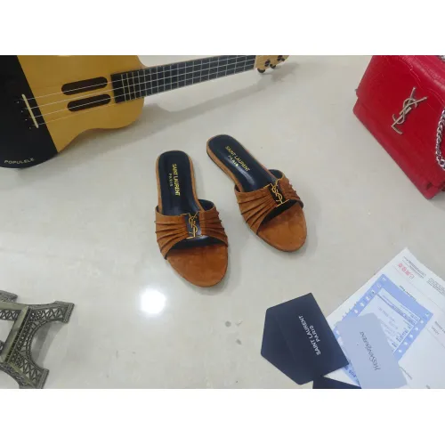 Replica Yves Saint Laurent YSL Slippers For Women #1432790 $98.00 USD for Wholesale