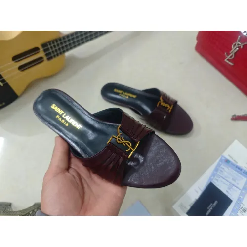 Replica Yves Saint Laurent YSL Slippers For Women #1432795 $98.00 USD for Wholesale