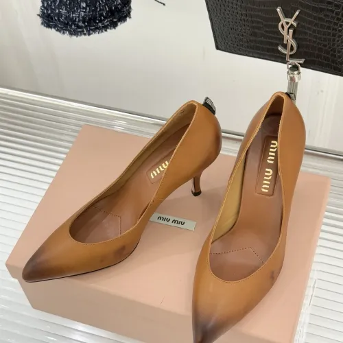 Replica MIU MIU High-Heeled Shoes For Women #1432833 $112.00 USD for Wholesale