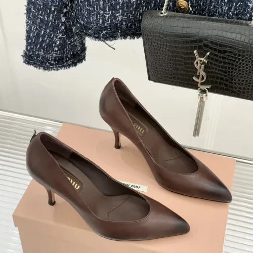 Replica MIU MIU High-Heeled Shoes For Women #1432834 $112.00 USD for Wholesale