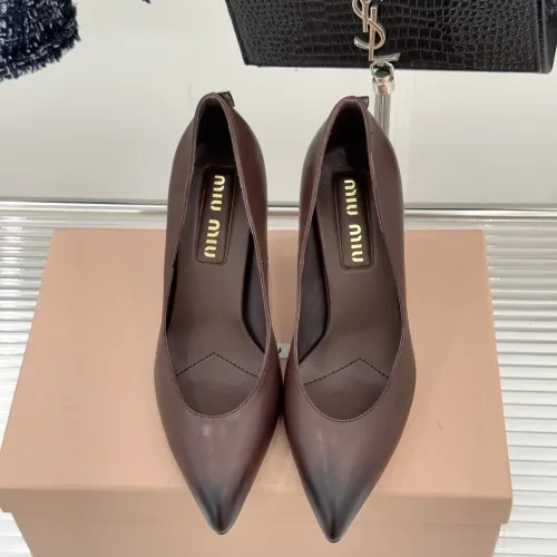 Replica MIU MIU High-Heeled Shoes For Women #1432834 $112.00 USD for Wholesale