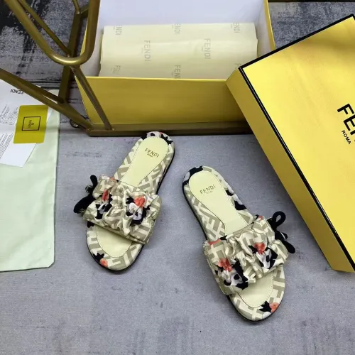Replica Fendi Slippers For Women #1432947 $82.00 USD for Wholesale