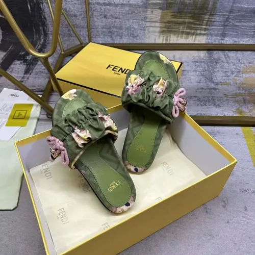 Replica Fendi Slippers For Women #1432949 $82.00 USD for Wholesale