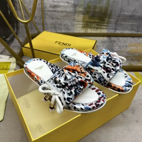 Replica Fendi Slippers For Women #1432950 $82.00 USD for Wholesale