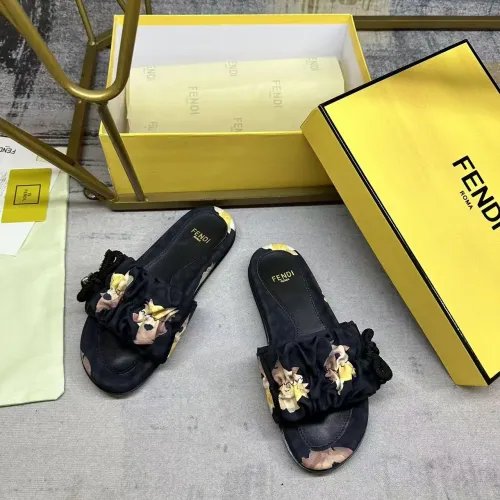 Replica Fendi Slippers For Women #1432953 $82.00 USD for Wholesale