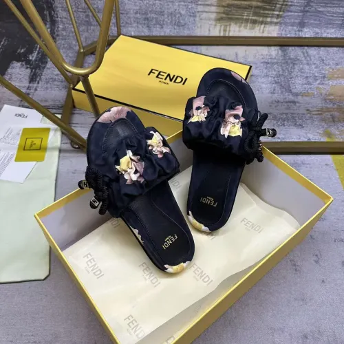 Replica Fendi Slippers For Women #1432953 $82.00 USD for Wholesale