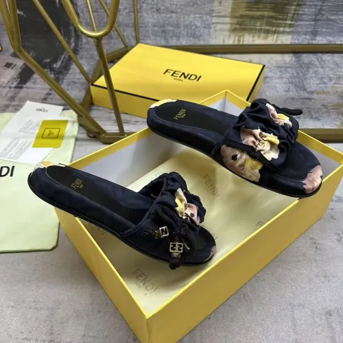 Replica Fendi Slippers For Women #1432953 $82.00 USD for Wholesale