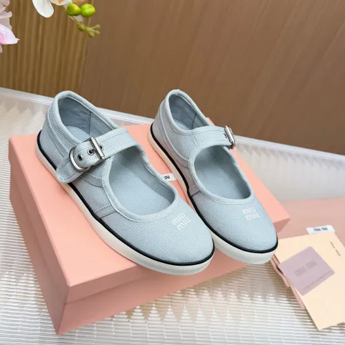 Replica MIU MIU Flat Shoes For Women #1433018 $76.00 USD for Wholesale
