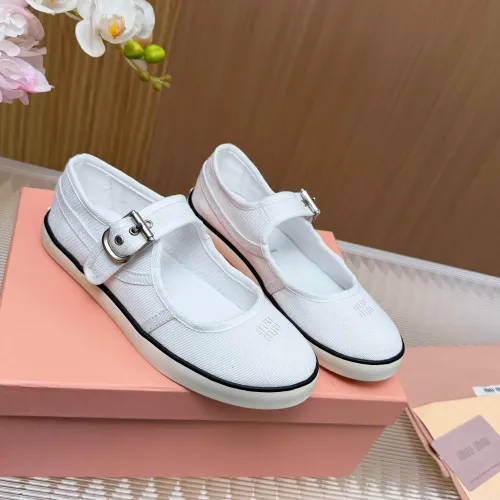 Replica MIU MIU Flat Shoes For Women #1433019 $76.00 USD for Wholesale