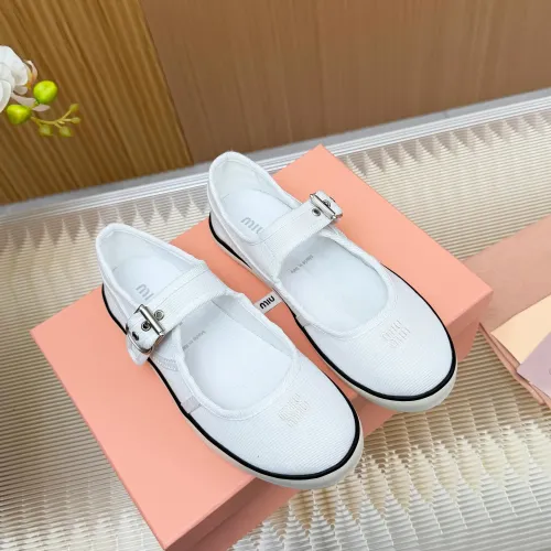 Replica MIU MIU Flat Shoes For Women #1433019 $76.00 USD for Wholesale