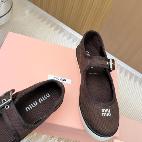 Replica MIU MIU Flat Shoes For Women #1433021 $76.00 USD for Wholesale