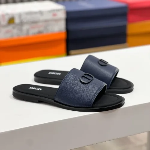 Replica Christian Dior Slippers For Men #1433210 $60.00 USD for Wholesale