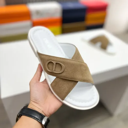 Replica Christian Dior Slippers For Men #1433212 $60.00 USD for Wholesale