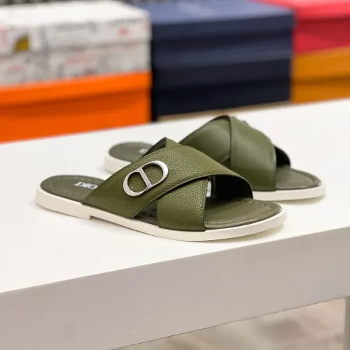Replica Christian Dior Slippers For Men #1433217 $60.00 USD for Wholesale