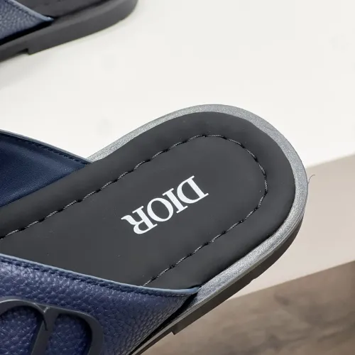 Replica Christian Dior Slippers For Men #1433218 $60.00 USD for Wholesale