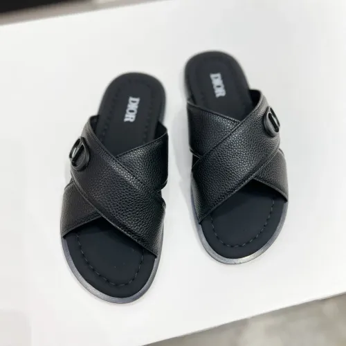 Replica Christian Dior Slippers For Men #1433219 $60.00 USD for Wholesale