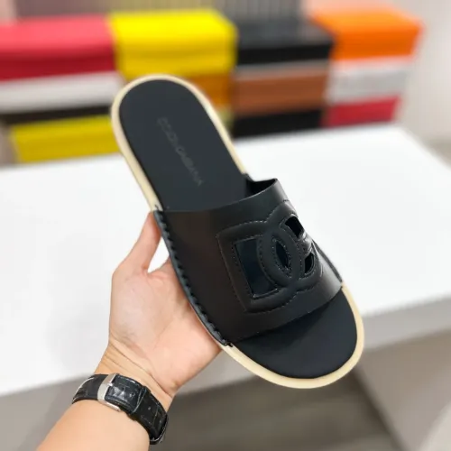 Replica Dolce & Gabbana D&G Slippers For Men #1433234 $64.00 USD for Wholesale