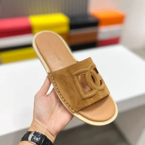 Replica Dolce & Gabbana D&G Slippers For Men #1433240 $64.00 USD for Wholesale